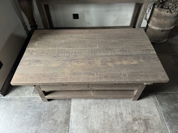 Salontafel JENONG Met 2-Lades en Onderblad Driftwood 120x70 - Afbeelding 6