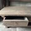 Salontafel JENONG Met 2-Lades en Onderblad Driftwood 120x70 - Afbeelding 3