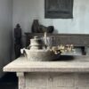 Salontafel JENONG Met 2-Lades en Onderblad Driftwood 120x70 - Afbeelding 2