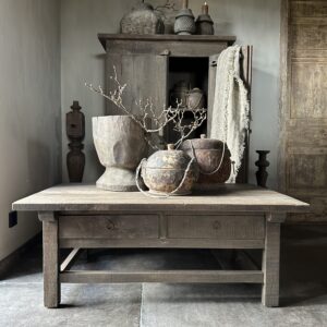 Salontafel JENONG 2-Lades Driftwood 120x70