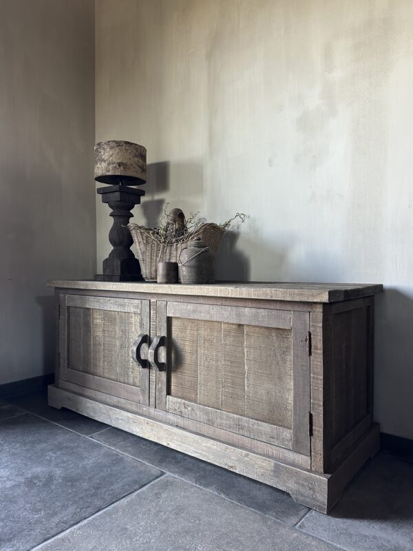 Tv Meubel 2-Deurs 140 cm Driftwood - Afbeelding 9