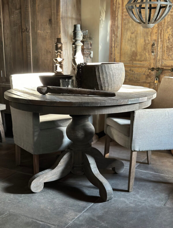 Ronde Driftwood Eettafel Doorsnede 120 cm - Afbeelding 2