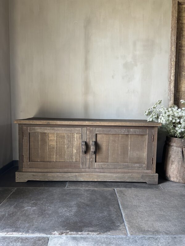Tv Meubel 2-Deurs 140 cm Driftwood - Afbeelding 3
