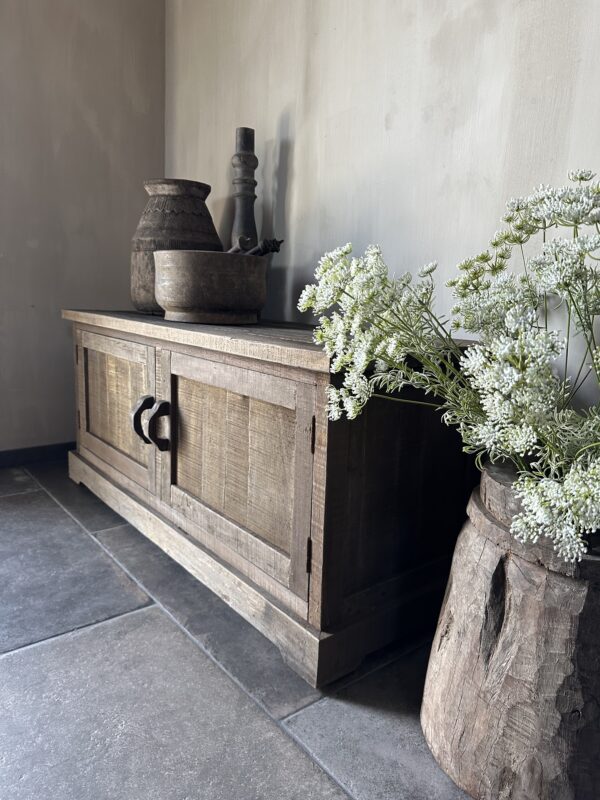 Tv Meubel 2-Deurs 140 cm Driftwood - Afbeelding 2