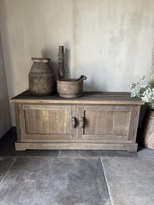Tv Meubel 2-Deurs 140 cm Driftwood - Afbeelding 7