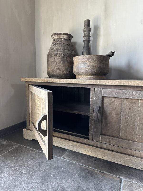 Tv Meubel 2-Deurs 140 cm Driftwood - Afbeelding 4