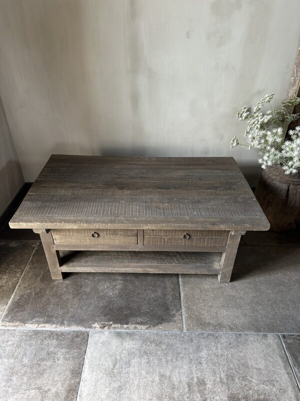 Salontafel JENONG Met 2-Lades En Onderblad - Afbeelding 4