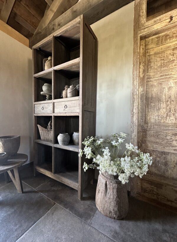 Hoge Vakkenkast 2-Lades Driftwood - Afbeelding 3