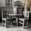 Oud Houten Kinderstoeltje - Afbeelding 2