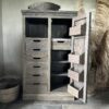 Halfhoge Opbergkast BRAM 90 X 150 Driftwood - Afbeelding 6