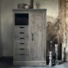 Halfhoge Opbergkast BRAM 90 X 150 Driftwood - Afbeelding 2