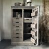 Halfhoge Opbergkast BRAM 90 X 150 Driftwood - Afbeelding 7