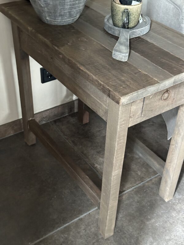 Hoge Bijzettafel Met Lade Driftwood (A) - Afbeelding 4