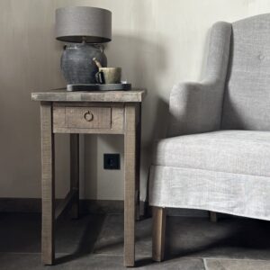 Hoge Bijzettafel Met Lade Driftwood (A)