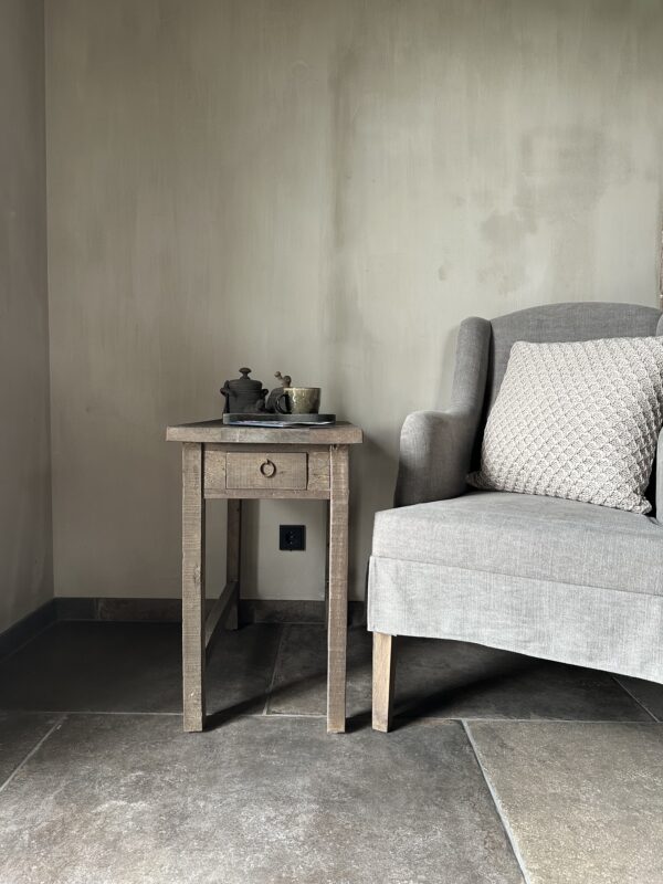 Hoge Bijzettafel Met Lade Driftwood (B)