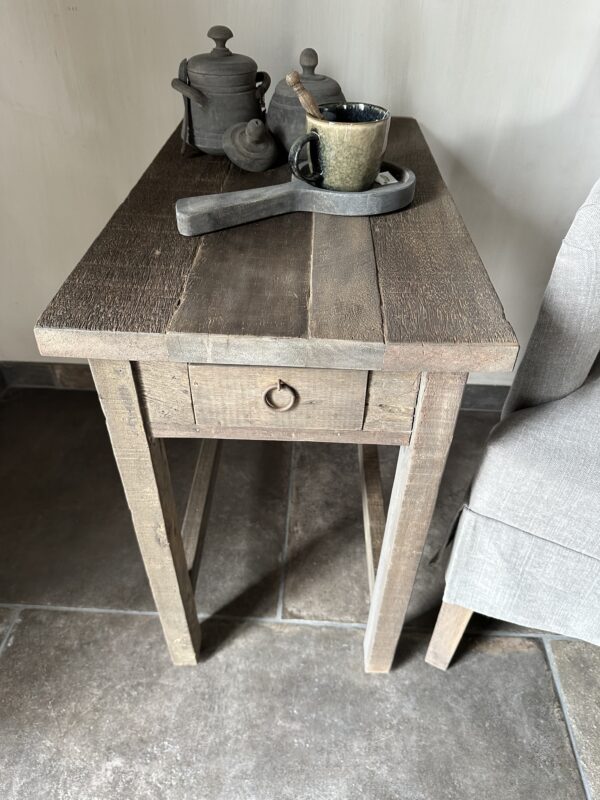 Hoge Bijzettafel Met Lade Driftwood (B) - Afbeelding 8