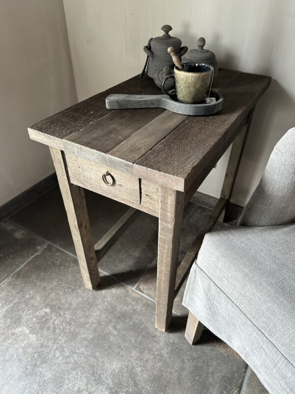 Hoge Bijzettafel Met Lade Driftwood (B) - Afbeelding 7