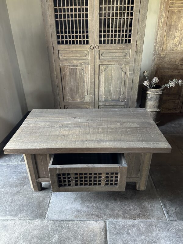 Salontafel NEPALI Met Doorschuiflade - Afbeelding 3