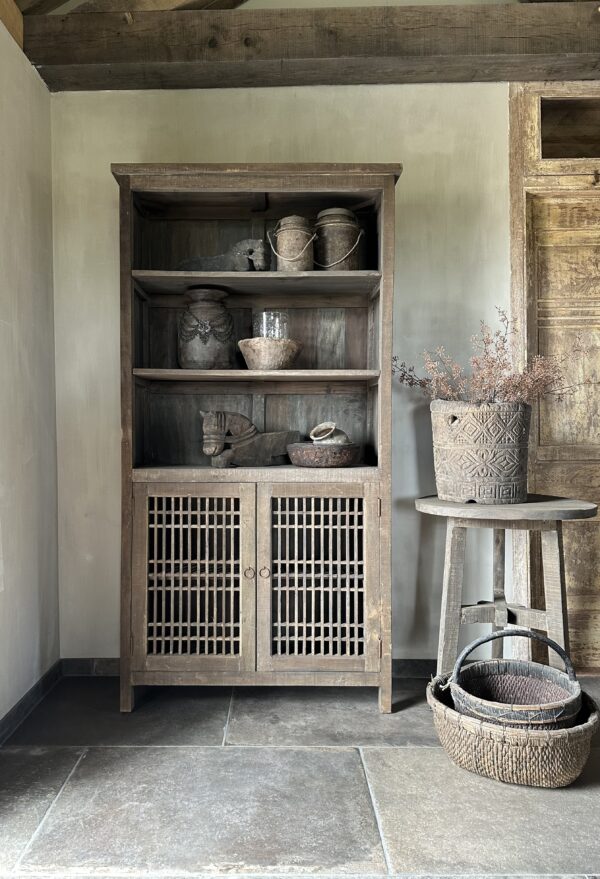 Boekenkast NEPALI 2-Deurs Driftwood