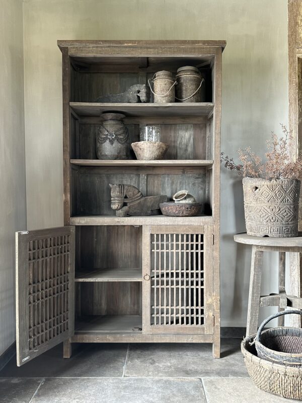 Boekenkast NEPALI 2-Deurs Driftwood - Afbeelding 6
