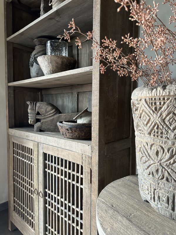 Boekenkast NEPALI 2-Deurs Driftwood - Afbeelding 7
