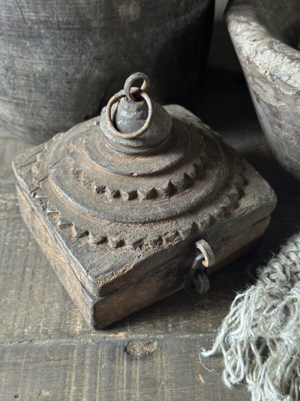 Old Wooden Spice Box (B) - Afbeelding 2