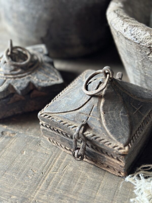 Old Wooden Spice Box (E)
