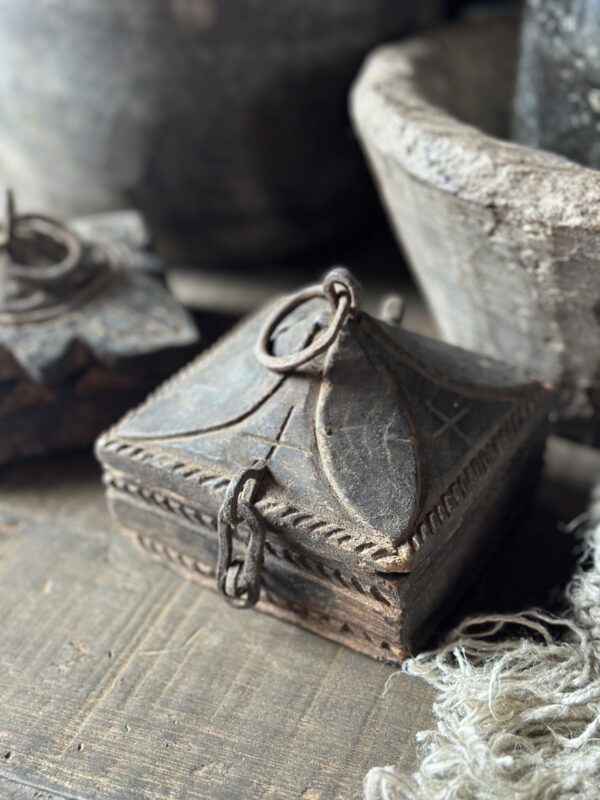 Old Wooden Spice Box (E) - Afbeelding 5