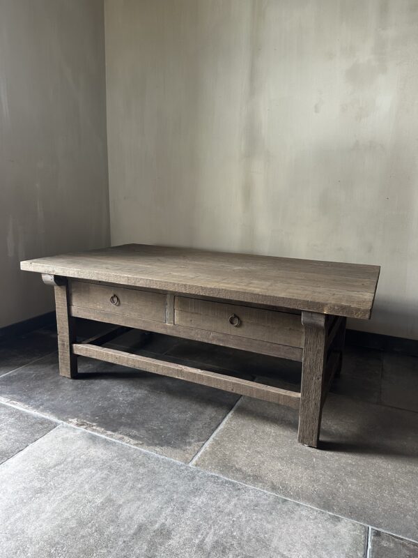 Salontafel JENONG 2-Lades Driftwood 120 x 70 - Afbeelding 10