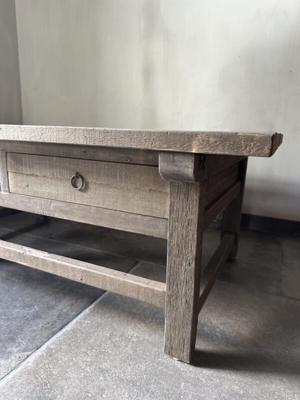 Salontafel JENONG 2-Lades Driftwood 120 x 70 - Afbeelding 2
