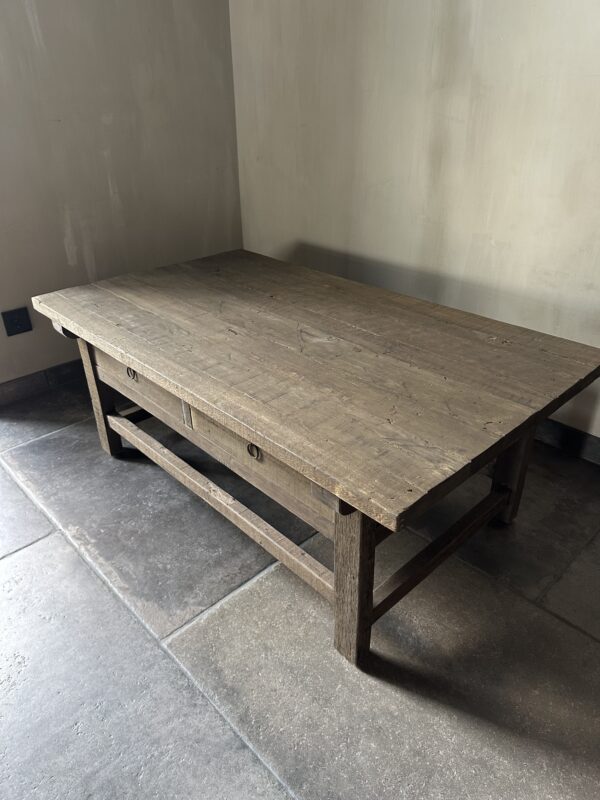 Salontafel JENONG 2-Lades Driftwood 120 x 70 - Afbeelding 6
