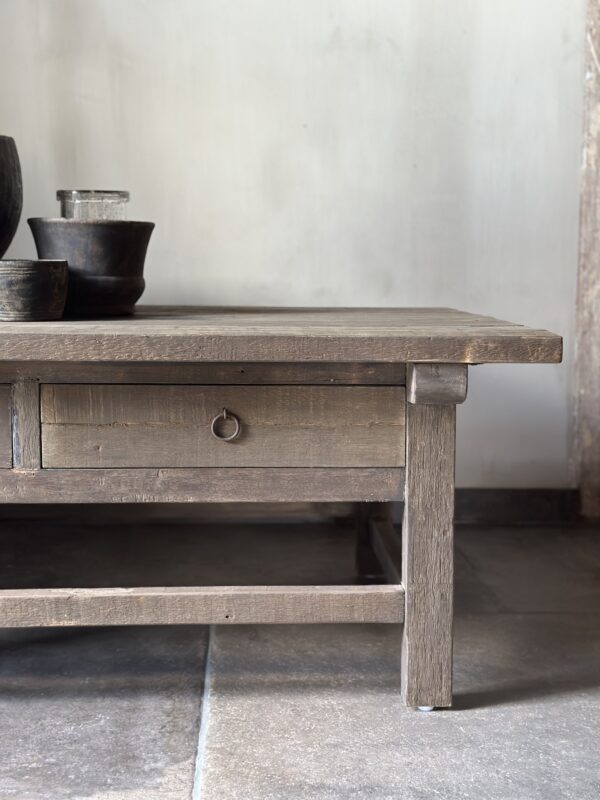 Salontafel JENONG 2-Lades Driftwood 120 x 70 - Afbeelding 5