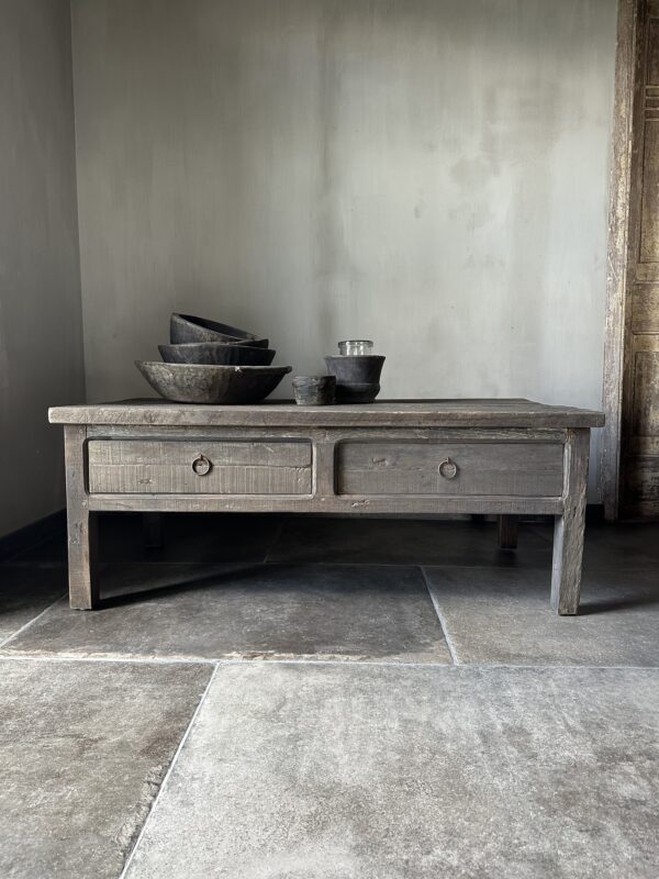 Salontafel JAVI 2-Lades Driftwood 120 x 60 - Afbeelding 6