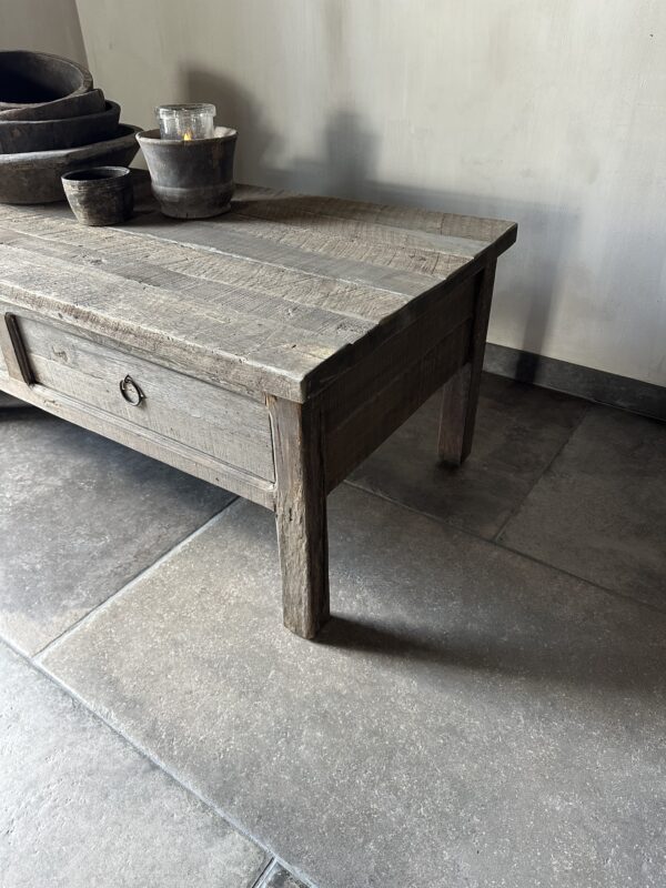 Salontafel JAVI 2-Lades Driftwood 120 x 60 - Afbeelding 7