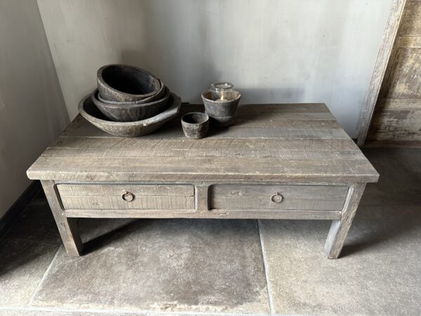 Salontafel JAVI 2-Lades Driftwood 120 x 60 - Afbeelding 9