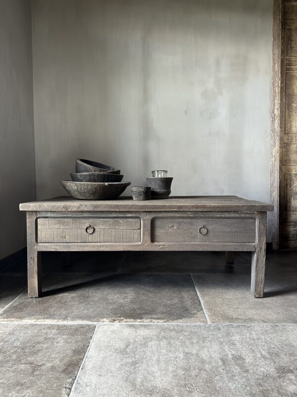 Salontafel JAVI 2-Lades Driftwood 120 x 60