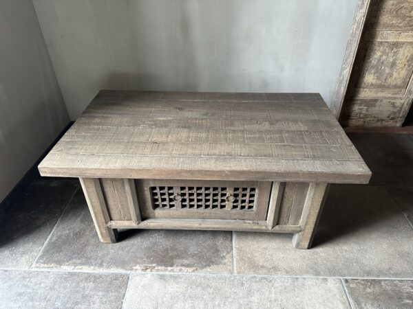 Salontafel NEPALI Met Doorschuiflade Driftwood 120x70 - Afbeelding 3