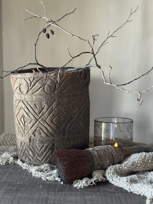 Oude Houten Pot SARI - Afbeelding 2