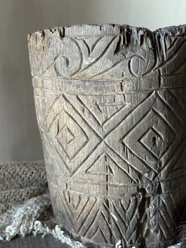Oude Houten Pot SARI - Afbeelding 6