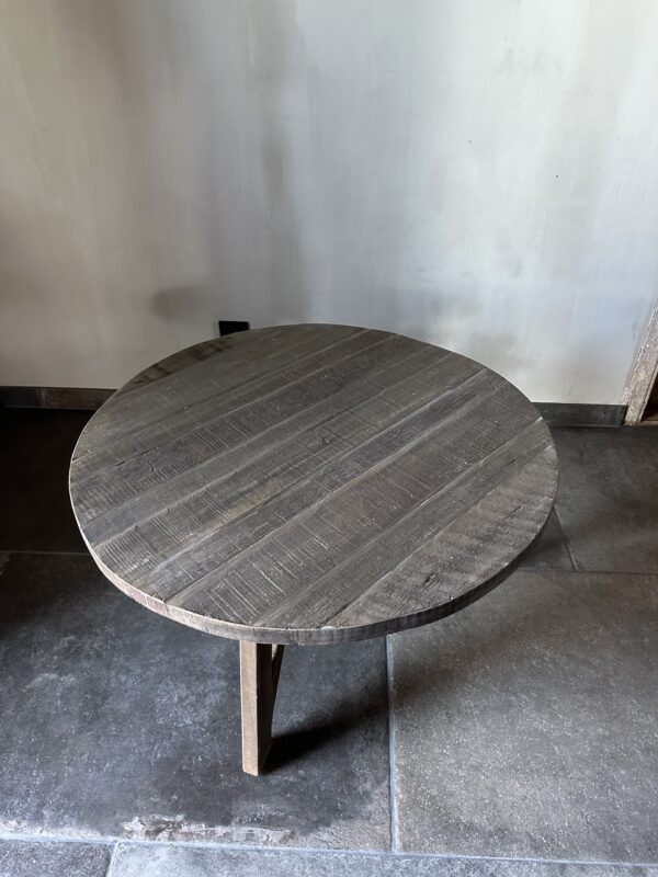 Salontafel Rond Driftwood 80 cm - Afbeelding 4