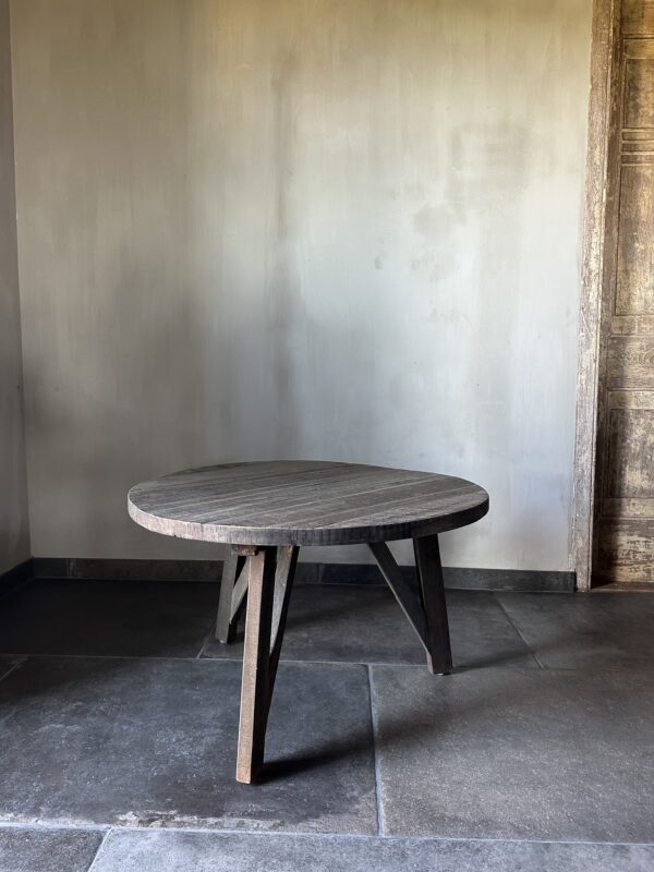 Salontafel Rond Driftwood 80 cm - Afbeelding 5