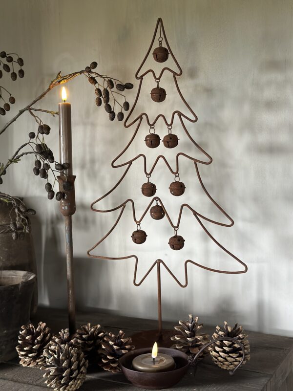 Kerstboom Roest Met Belletjes - Afbeelding 3