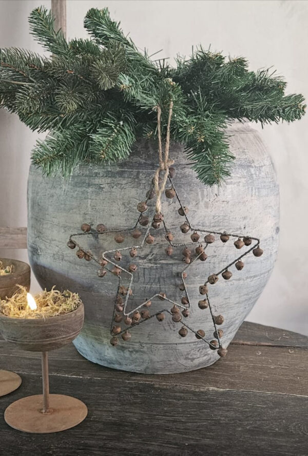 Ster Met Roest Belletjes 15 cm