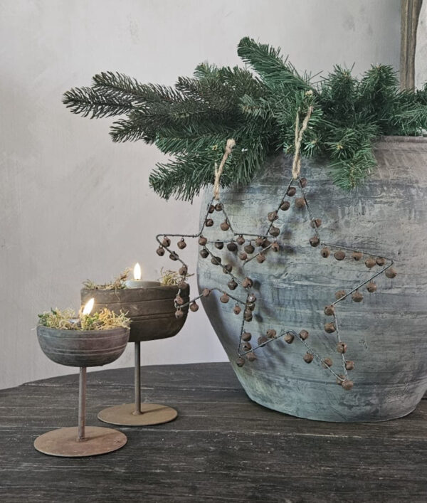 Ster Met Roest Belletjes 15 cm - Afbeelding 2