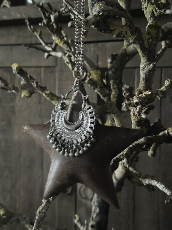 Roest Ster Met Ornament 12 Cm - Afbeelding 3