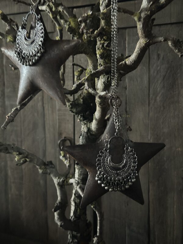 Roest Ster Met Ornament 12 Cm - Afbeelding 6