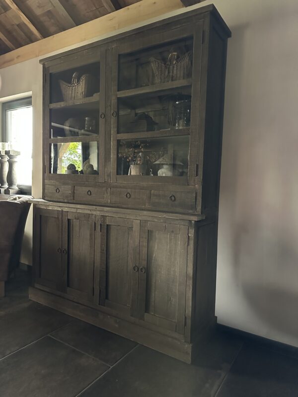 Vitrinekast / Buffetkast Driftwood 160 x 220 - Afbeelding 2
