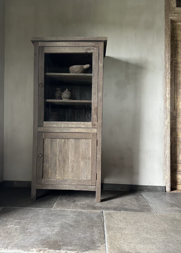 Vitrinekast 2-Deurs Driftwood - Afbeelding 4