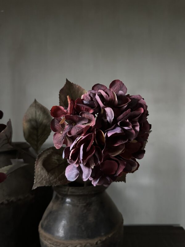 Hydrangea Red 66 cm - Afbeelding 3