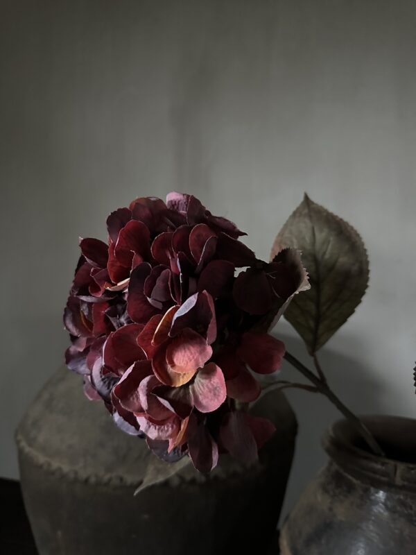 Hydrangea Red 66 cm - Afbeelding 2